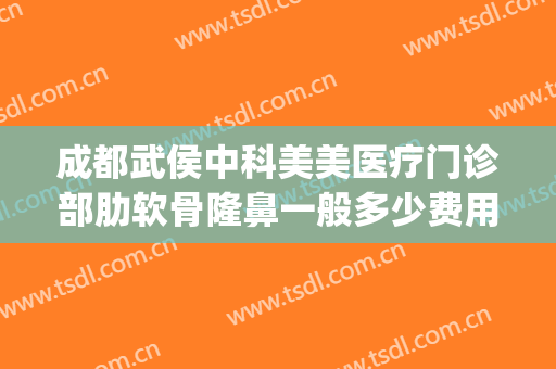 成都武侯中科美美医疗门诊部肋软骨隆鼻一般多少费用?可靠吗?(武侯区的医美医院)