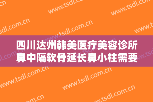 四川达州韩美医疗美容诊所鼻中隔软骨延长鼻小柱需要多少费用?靠谱吗?
