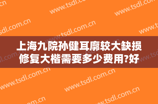 上海九院孙健耳廓较大缺损修复大楷需要多少费用?好不好?