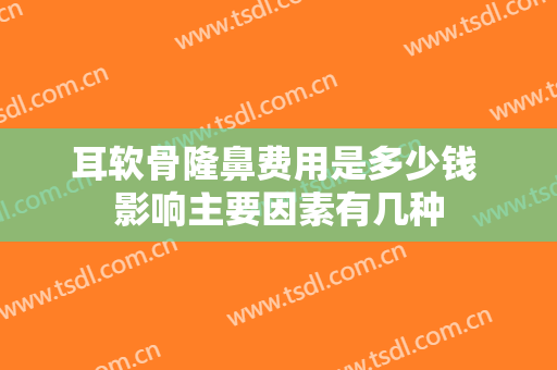 耳软骨隆鼻费用是多少钱 影响主要因素有几种