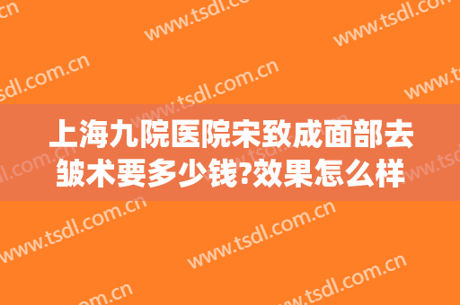 上海九院医院宋致成面部去皱术要多少钱?效果怎么样?(上海九院面神经修复手术费用)