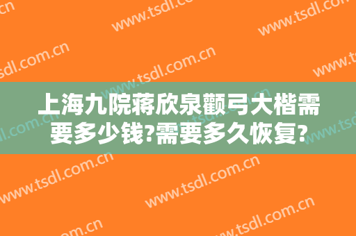 上海九院蒋欣泉颧弓大楷需要多少钱?需要多久恢复?