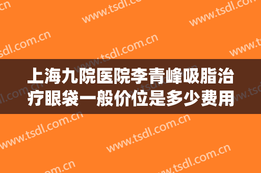 上海九院医院李青峰吸脂治疗眼袋一般价位是多少费用?好不好?(上海九院李青峰做鼻子多少钱啊)