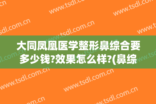 大同凤凰医学整形鼻综合要多少钱?效果怎么样?(鼻综合整形手术贵不贵)