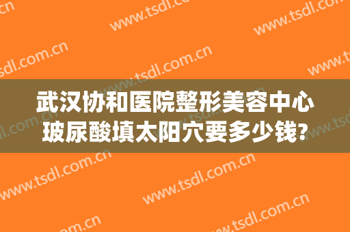 武汉协和医院整形美容中心玻尿酸填太阳穴要多少钱?多长时间恢复?(武汉玻尿酸面部填充)