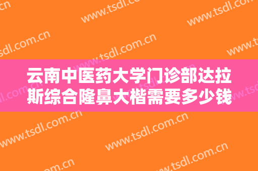 云南中医药大学门诊部达拉斯综合隆鼻大楷需要多少钱?靠谱吗?