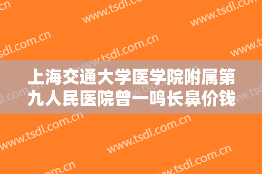 上海交通大学医学院附属第九人民医院曾一鸣长鼻价钱?好不好?