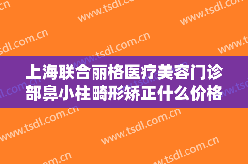 上海联合丽格医疗美容门诊部鼻小柱畸形矫正什么价格?怎么样?(上海联合丽格整形医院怎么样)