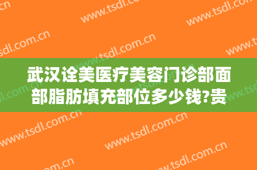 武汉诠美医疗美容门诊部面部脂肪填充部位多少钱?贵不贵?(武汉面部脂肪填充最好的医生)