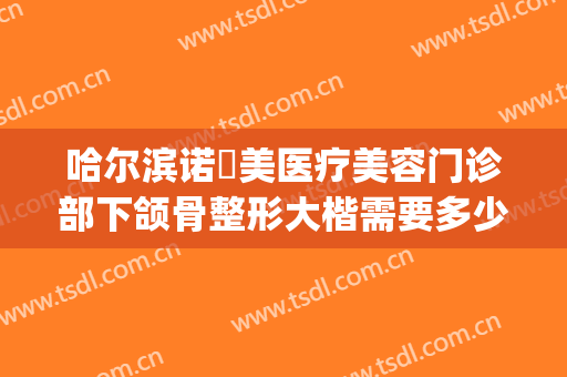 哈尔滨诺嬄美医疗美容门诊部下颌骨整形大楷需要多少钱?靠谱吗?(黑龙江哈尔滨诺嬄美医疗美容正规吗)
