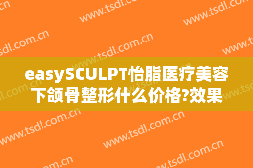 easySCULPT怡脂医疗美容下颌骨整形什么价格?效果怎么样?