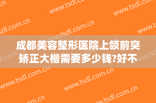 成都美容整形医院上颌前突矫正大楷需要多少钱?好不好?(下颌突出矫正多少钱)