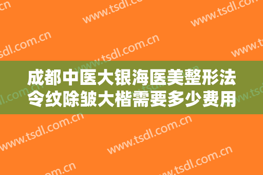 成都中医大银海医美整形法令纹除皱大楷需要多少费用?靠谱吗?