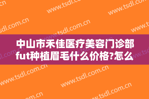 中山市禾佳医疗美容门诊部fut种植眉毛什么价格?怎么样?