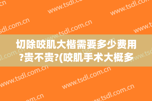 切除咬肌大楷需要多少费用?贵不贵?(咬肌手术大概多少钱)