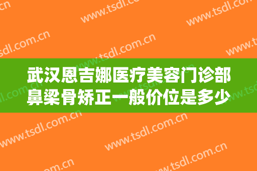 武汉恩吉娜医疗美容门诊部鼻梁骨矫正一般价位是多少费用?靠谱吗?(武汉恩吉娜医疗美容医院电话)
