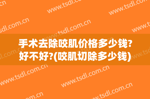 手术去除咬肌价格多少钱?好不好?(咬肌切除多少钱)