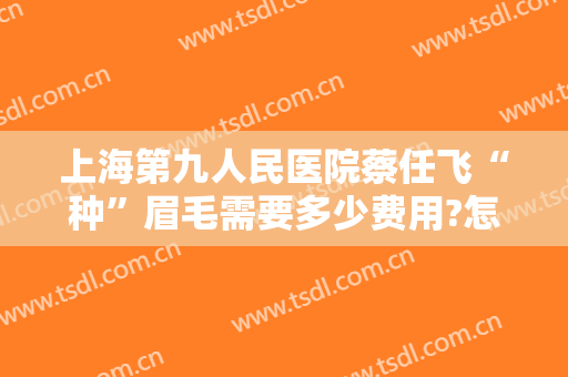 上海第九人民医院蔡任飞“种”眉毛需要多少费用?怎么样?