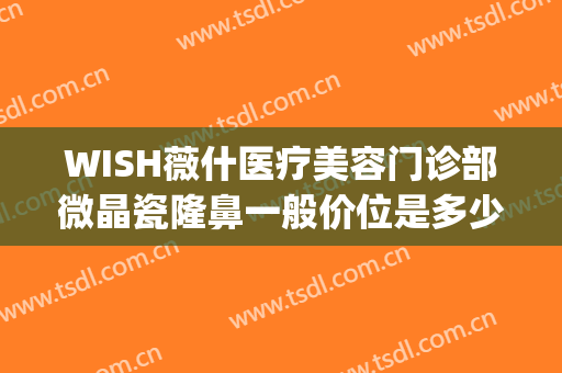 WISH薇什医疗美容门诊部微晶瓷隆鼻一般价位是多少费用?好不好?(薇琳医疗美容怎么样)