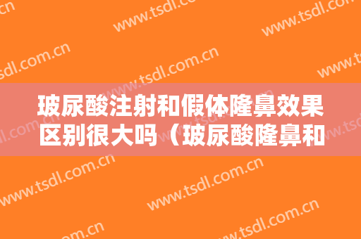 玻尿酸注射和假体隆鼻效果区别很大吗（玻尿酸隆鼻和假体隆鼻的区别）