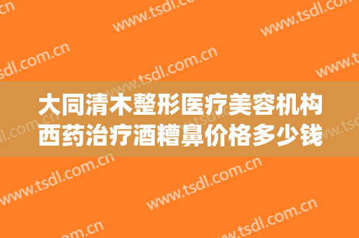 大同清木整形医疗美容机构西药治疗酒糟鼻价格多少钱?贵不贵?(大同清木整形医院专家有哪些)