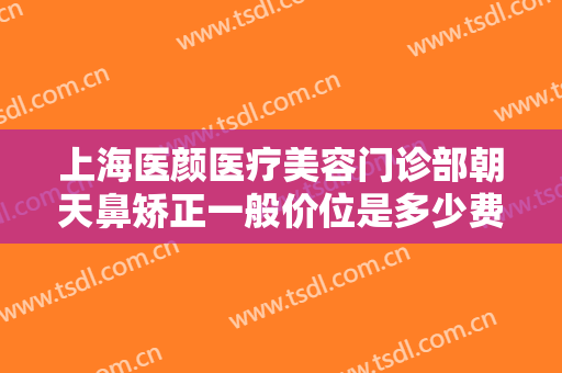 上海医颜医疗美容门诊部朝天鼻矫正一般价位是多少费用?有哪些优势?