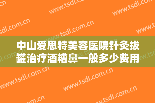 中山爱思特美容医院针灸拔罐治疗酒糟鼻一般多少费用?好不好?