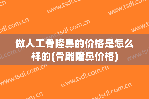 做人工骨隆鼻的价格是怎么样的(骨雕隆鼻价格)