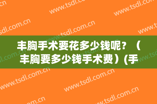 丰胸手术要花多少钱呢？（丰胸要多少钱手术费）(手术丰胸需要多少钱)