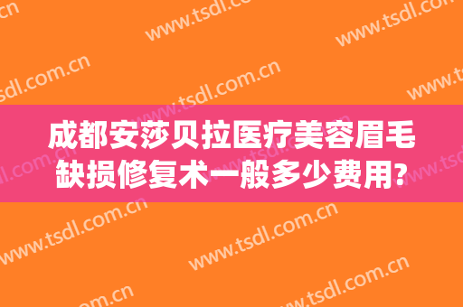 成都安莎贝拉医疗美容眉毛缺损修复术一般多少费用?效果怎么样?(成都安莎贝拉美容整形医院)