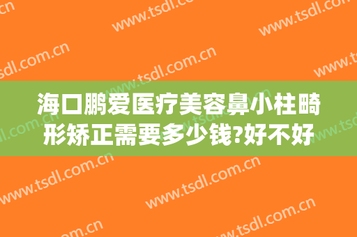 海口鹏爱医疗美容鼻小柱畸形矫正需要多少钱?好不好?(海南鹏爱整形医院可靠吗)