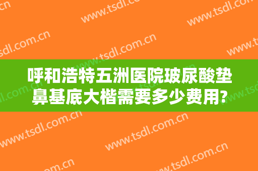 呼和浩特五洲医院玻尿酸垫鼻基底大楷需要多少费用?需要多久恢复?