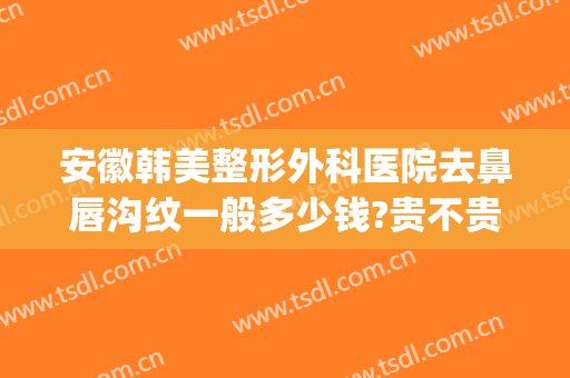 安徽韩美整形外科医院去鼻唇沟纹一般多少钱?贵不贵?(安徽韩美美容整形医院)