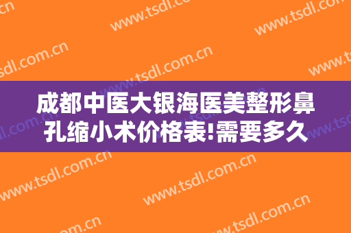 成都中医大银海医美整形鼻孔缩小术价格表!需要多久恢复?