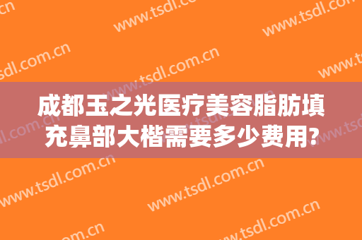 成都玉之光医疗美容脂肪填充鼻部大楷需要多少费用?需要多久恢复?(成都玉之光脂肪填充怎么样)
