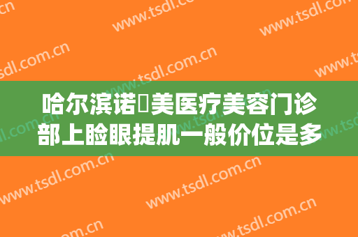 哈尔滨诺嬄美医疗美容门诊部上睑眼提肌一般价位是多少?贵不贵?(黑龙江哈尔滨诺嬄美医疗美容正规吗)
