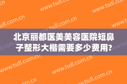 北京丽都医美美容医院短鼻子整形大楷需要多少费用?贵不贵?(北京整鼻子多少钱)