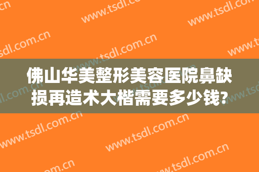 佛山华美整形美容医院鼻缺损再造术大楷需要多少钱?怎么样?(鼻子再造术大约多少钱)