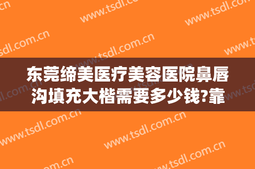东莞缔美医疗美容医院鼻唇沟填充大楷需要多少钱?靠谱吗?(东莞缔美整形美容医院)