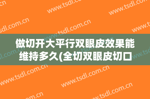 做切开大平行双眼皮效果能维持多久(全切双眼皮切口多久能长平)