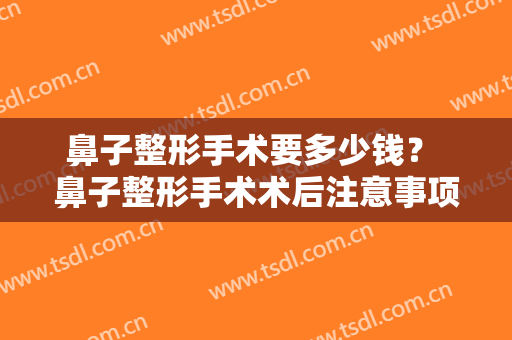 鼻子整形手术要多少钱？ 鼻子整形手术术后注意事项？