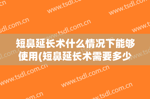 短鼻延长术什么情况下能够使用(短鼻延长术需要多少钱)