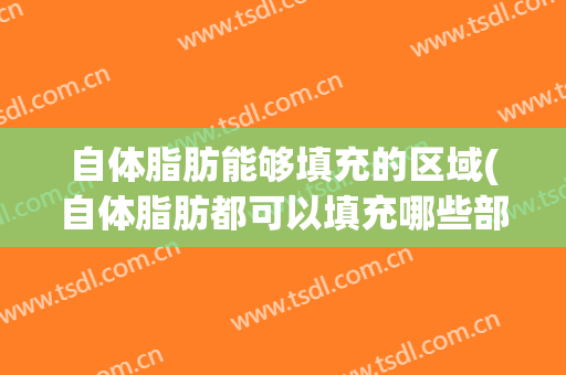 自体脂肪能够填充的区域(自体脂肪都可以填充哪些部位)