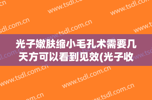 光子嫩肤缩小毛孔术需要几天方可以看到见效(光子收缩毛孔能维持多久)