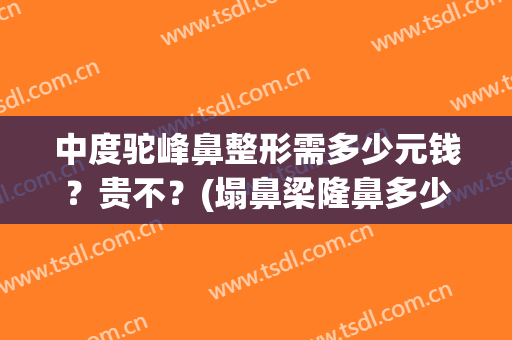 中度驼峰鼻整形需多少元钱？贵不？(塌鼻梁隆鼻多少钱)