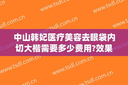 中山韩妃医疗美容去眼袋内切大楷需要多少费用?效果怎么样?(韩式祛眼袋手术)
