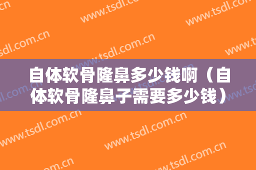 自体软骨隆鼻多少钱啊（自体软骨隆鼻子需要多少钱）