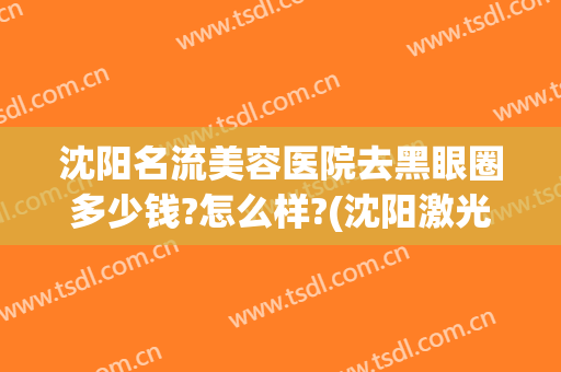 沈阳名流美容医院去黑眼圈多少钱?怎么样?(沈阳激光去黑眼圈)