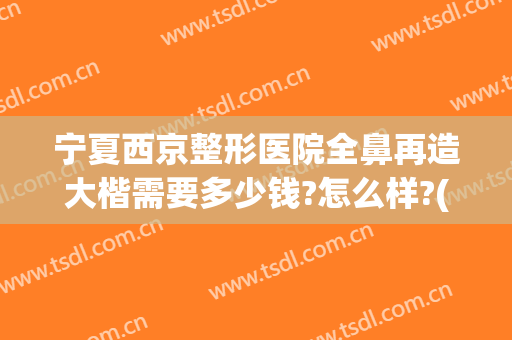 宁夏西京整形医院全鼻再造大楷需要多少钱?怎么样?(西南医院整鼻子多少钱)