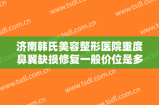 济南韩氏美容整形医院重度鼻翼缺损修复一般价位是多少?有哪些优势?